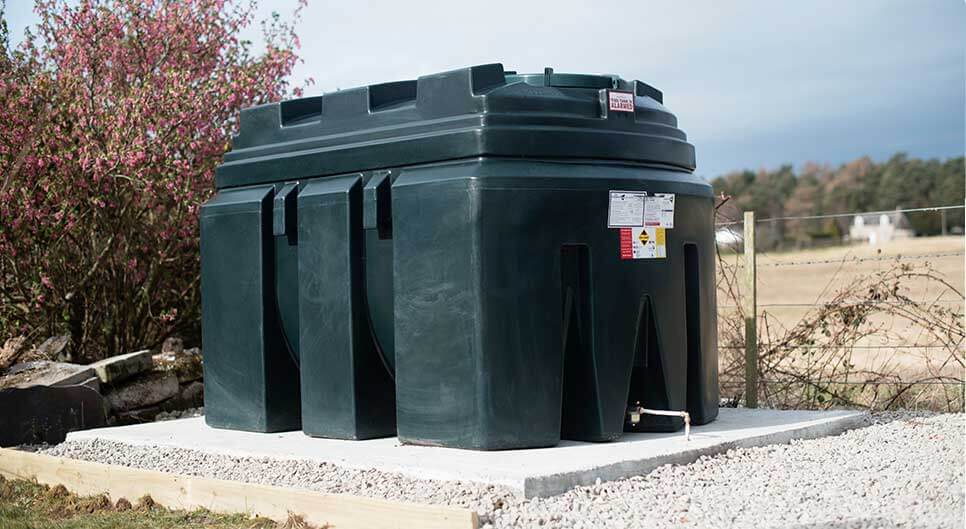 Green Heating Oil Tank