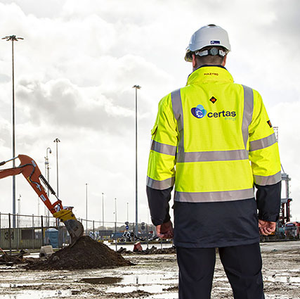 Certas High Vis Consturction Worker Image
