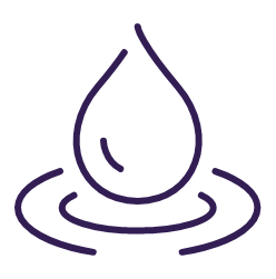 Purple Heating Oil Fuel Drop Icon