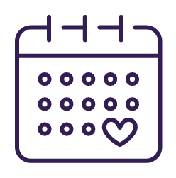 Purple Calendar Icon