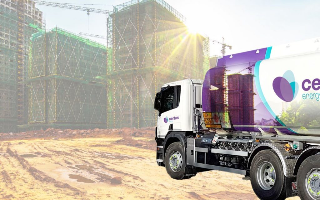 Certas Truck On Construction Site