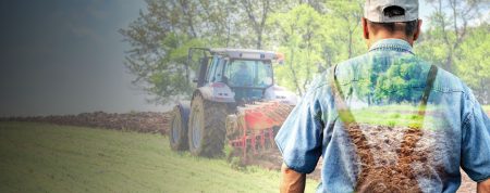 Agri Red Diesel Tractor Banner