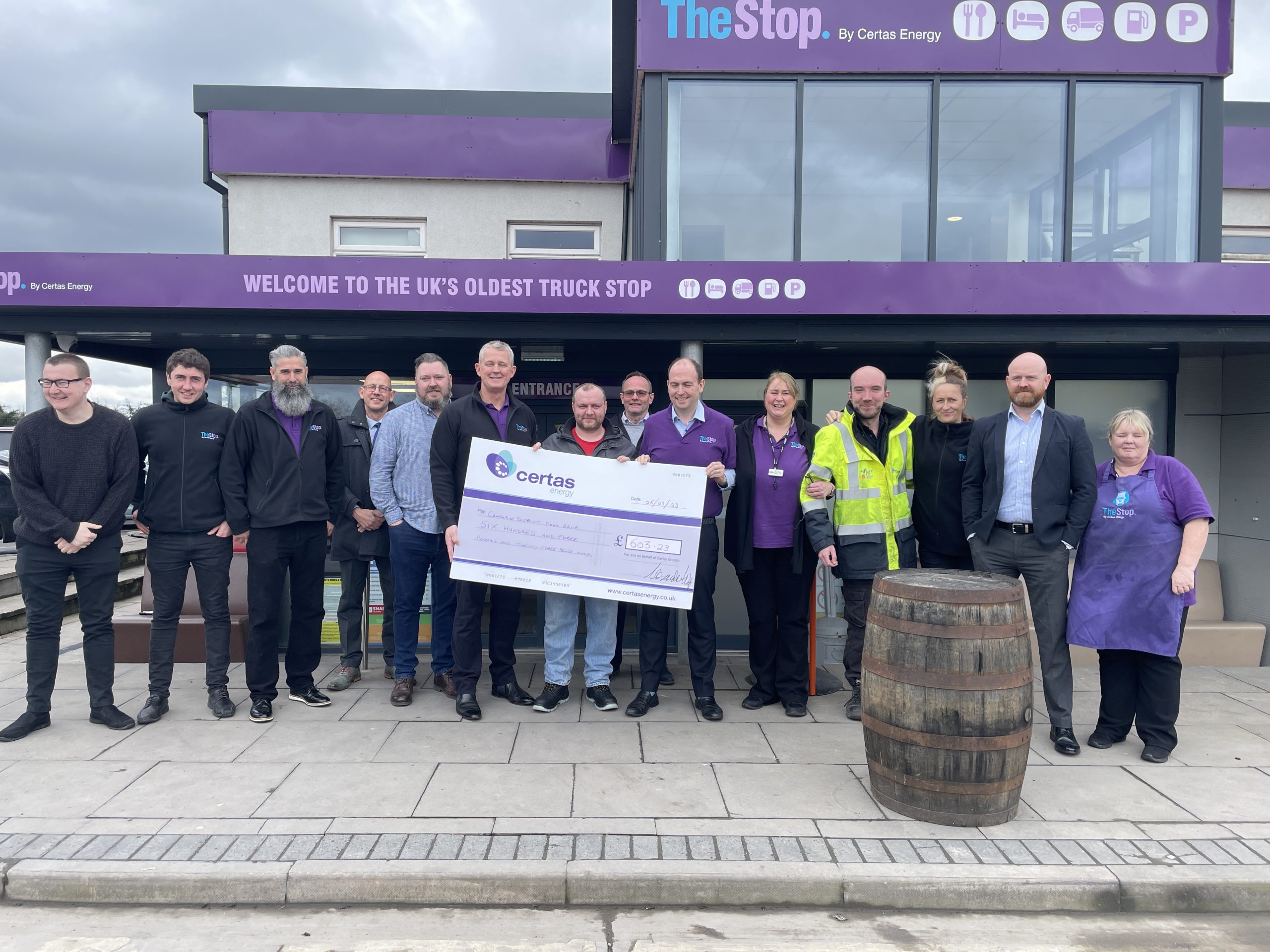 The Steop Hollies launch event 600 donation